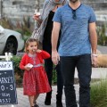 Alessandra Ambrosio taking Anja and her baby bump for some ice cream in Malibu (January 29)