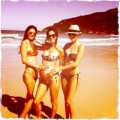 Alessandra Ambrosio shows off her bump in a bikini while in Brazil Via Twitter