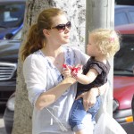 Amy Adams held her daughter Aviana Olea Le Gallo close as they went to a local eatery to meet with a friend for lunch in Los Angeles, California on January 19, 2012. Amy Adams held her daughter Aviana Olea Le Gallo close as they went to a local eatery to meet with a friend for lunch in Los Angeles, California on January 19, 2012.