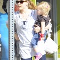 Amy Adams held her daughter Aviana Olea Le Gallo close as they went to a local eatery to meet with a friend for lunch in Los Angeles, California on January 19, 2012.