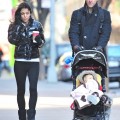 Bethenny Frankel out in NYC with husband Jason Hoppy and daughter Bryn (January 2)