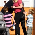 Britney Spears and fiance Jason Trawick taking Sean Preston and Jayden James to go bowling (January 29)