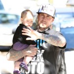 Pink and husband Carey Hart taking their daughter Willow to a friends house in Santa Monica, CA on January 26, 2012