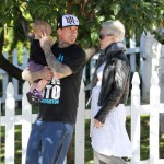 Pink and husband Carey Hart taking their daughter Willow to a friends house in Santa Monica, CA on January 26, 2012 Pink and husband Carey Hart taking their daughter Willow to a friends house in Santa Monica, CA on January 26, 2012