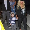 Christina Aguilera and Boyfriend Matthew Rutler Take Max Bratman to the Immortal World Tour by Cirque du Soleil (January 29)