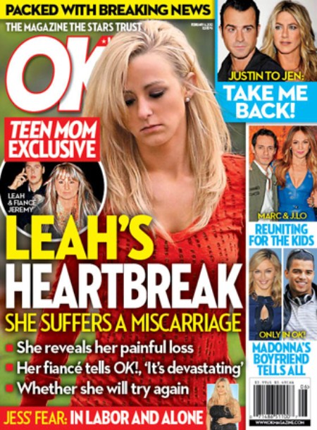 Leah Messer Devastated As She Suffers A Miscarriage (Photo)