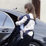 Natalie Portman and Benjamin Millepied visiting friends with their son Aleph (January 14) Natalie Portman and Benjamin Millepied visiting friends with their son Aleph (January 14)