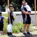Russell Crowe and Family Out and About