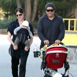 Selma Blair and boyfriend Jason Bleick out for a walk with their son Arthur on New Year's Eve in West Hollywood, CA.