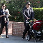Selma Blair and boyfriend Jason Bleick out for a walk with their son Arthur on New Year's Eve in West Hollywood, CA.
