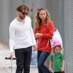 Tobey Maguire Hits The Park With His Family