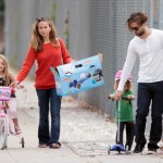 Tobey Maguire Hits The Park With His Family