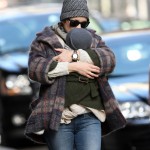 Sarah Jessica Parker picking up her twin Marion and Tabitha from school in New York City, NY on February 10, 2012.