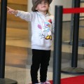 Alessandra Ambrosio, husband Jamie Mazur and daughter Anja arriving for a flight at LAX airport in Los Angeles, CA on February 3, 2012.