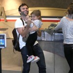 Alessandra Ambrosio, husband Jamie Mazur and daughter Anja arriving for a flight at LAX airport in Los Angeles, CA on February 3, 2012. Alessandra Ambrosio, husband Jamie Mazur and daughter Anja arriving for a flight at LAX airport in Los Angeles, CA on February 3, 2012.