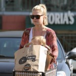 Ali Larter and her son Theodore MacArthur made their way back to the car after a shopping trip at the local Whole Foods Market in Los Angeles, California on February 1, 2012. Ali Larter and her son Theodore MacArthur made their way back to the car after a shopping trip at the local Whole Foods Market in Los Angeles, California on February 1, 2012.