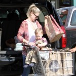 Ali Larter and her son Theodore MacArthur made their way back to the car after a shopping trip at the local Whole Foods Market in Los Angeles, California on February 1, 2012. Ali Larter and her son Theodore MacArthur made their way back to the car after a shopping trip at the local Whole Foods Market in Los Angeles, California on February 1, 2012.