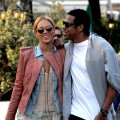 Singer Jay-Z takes a stroll through the streets of Paris, France with his wife Beyonce Knowles on April 25, 2011.