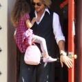 Gabriel Aubry picked up his daughter Nahla in Los Angeles, California on January 31, 2012.