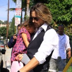Gabriel Aubry picked up his daughter Nahla in Los Angeles, California on January 31, 2012. Gabriel Aubry picked up his daughter Nahla in Los Angeles, California on January 31, 2012.