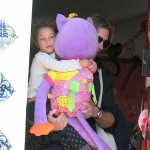 Model Gabriel Aubry picks up his daughter Nahla from school on February 8, 2012 in Los Angeles, CA. Nahla was barely visible behind the giant, purple stuffed animal she was carrying! Model Gabriel Aubry picks up his daughter Nahla from school on February 8, 2012 in Los Angeles, CA. Nahla was barely visible behind the giant, purple stuffed animal she was carrying!
