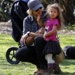 Gabriel Aubry takes daughter Nahla to the Los Angeles Zoo in California on February 19, 2012. Gabriel Aubry takes daughter Nahla to the Los Angeles Zoo in California on February 19, 2012.