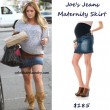 Hilary Duff Maternity Style : Joe's Jean Skirt Hilary Duff Maternity Style : Joe's Jean Skirt