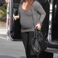 Hilary Duff arriving at Saint Johns Hospital in Santa Monica (January 31)