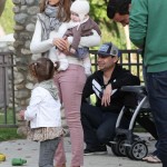 Jessica Alba and her husband Cash Warren play with their kids Honor and Haven at Coldwater Park on February 12, 2012 in Beverly Hills, CA. Jessica Alba and her husband Cash Warren play with their kids Honor and Haven at Coldwater Park on February 12, 2012 in Beverly Hills, CA.