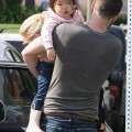 katherine Heigl was out and about in Hollywood, California on February 11, 2012 with her husband Josh Kelley and their adopted daughter Naleigh