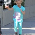 Nicole Richie and her husband musician Joel Madden picked up their kids Harlow and Sparrow from school in Los Angeles, California on February 14, 2012
