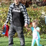 Nicole Richie and her husband musician Joel Madden picked up their kids Harlow and Sparrow from school in Los Angeles, California on February 14, 2012 Nicole Richie and her husband musician Joel Madden picked up their kids Harlow and Sparrow from school in Los Angeles, California on February 14, 2012