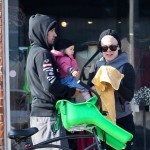 Pink, Carey Hart and Willow Go Biking in Venice Beach