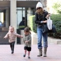 Sarah Jessica Parker Picking Up Her Twins From School