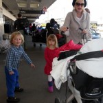 Tori Spelling and her family arrived at LAX airport in Los Angeles, California on February 12, 2012 ready to take flight out of town.