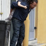 The Jolie-Pitt Kids Walk the Dog