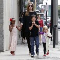 Angelina Jolie With The Children