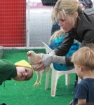 Julie Bowen Takes Her Boys To The Petting Zoo
