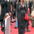 Model mom-to-be Alessandra Ambrosio attended the Mirror Mirror Premiere held at The Grauman's Chinese Theatre in Hollywood, California on March 17th, 2012 with her daughter Anja Ambrosio Mazur and a friend.
