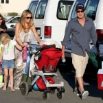 Charlie Sheen and Denise Richards at their daughter Sam's soccer game in Los Angeles (March 4).
