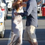 Charlie Sheen and Denise Richards at their daughter Sam's soccer game in Los Angeles (March 4).