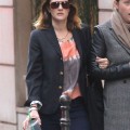 "The Wedding Singer" star Drew Barrymore leaves her hotel and heads to a Chanel store to do some shopping on March 13, 2012 in Paris, France.
