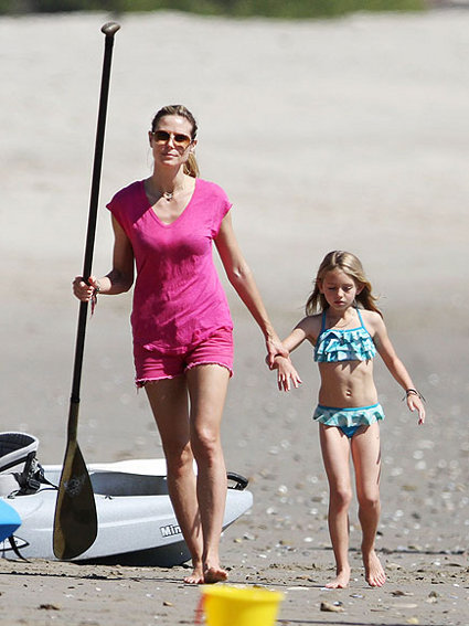 Heidi Klum And Daughter Leni Have A Day Of Fun In The Sun