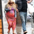 Jessica Simpson and Eric Johnson braving the rain in Palm Springs March 25