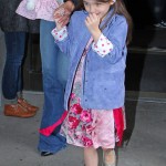 Katie Holmes takes her daughter Suri Cruise to Make Meaning for an afternoon of fun in New York City, NY on March 25, 2012.