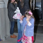 Katie Holmes takes her daughter Suri Cruise to Make Meaning for an afternoon of fun in New York City, NY on March 25, 2012.