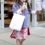 Katie Holmes takes her daughter Suri Cruise to Make Meaning for an afternoon of fun in New York City, NY on March 25, 2012.