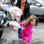 Katie Holmes & Suri Cruise Head to a candy store in New York City Katie Holmes & Suri Cruise Head to a candy store in New York City