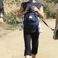 Natalie Portman takes her son Aleph hiking with a couple of her friends in the Hollywood Hills on March 1, 2012 in Los Feliz, CA. Natalie was wearing her rumored wedding ring after sources revealed that she secretly married her sons father Benjamin Millepied.