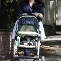 Selma Blair takes her son Arthur for a walk in Los Angeles